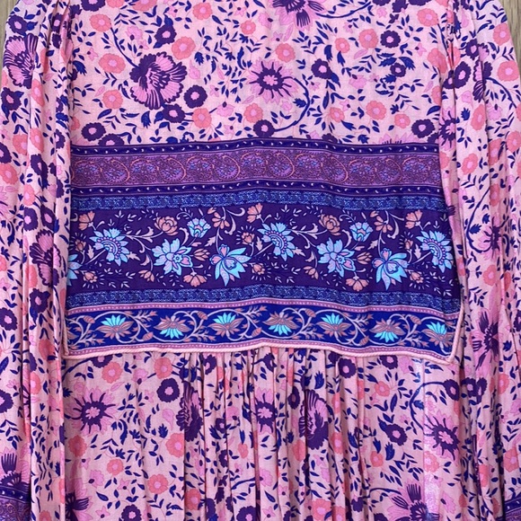 Spell OG Folk Town Boho Blossom Dress - Sz M - Picture 15 of 16